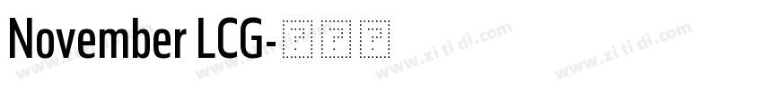 November LCG字体转换